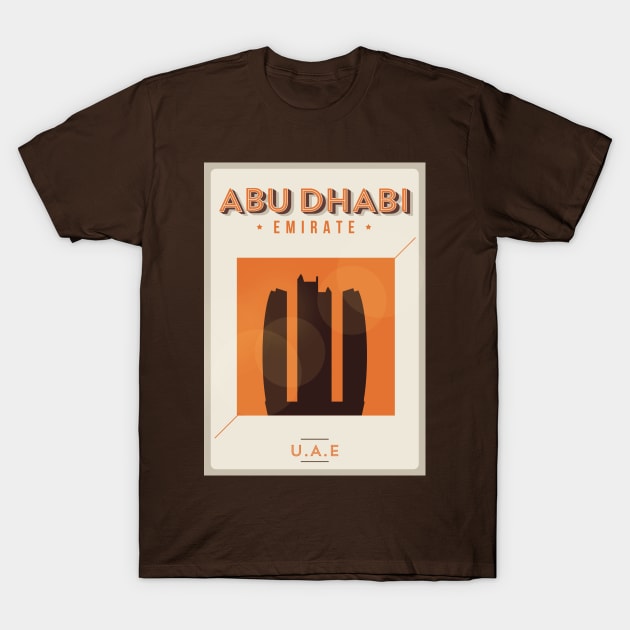 Abu Dhabi poster T-Shirt by kursatunsal